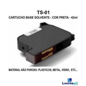 Cartucho Base solvente -Cor Preta TS-01 Cartucho Base solvente -Cor Preta TS-01